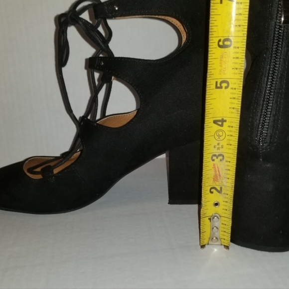 H&M Block Heel Lace Up Ballet Shoes Size 9.5 - Picture 11 of 11